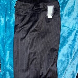 Black Pinstripe Pants